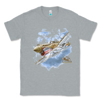 Heather Grey flying tigers Classic Tee - artisFamous