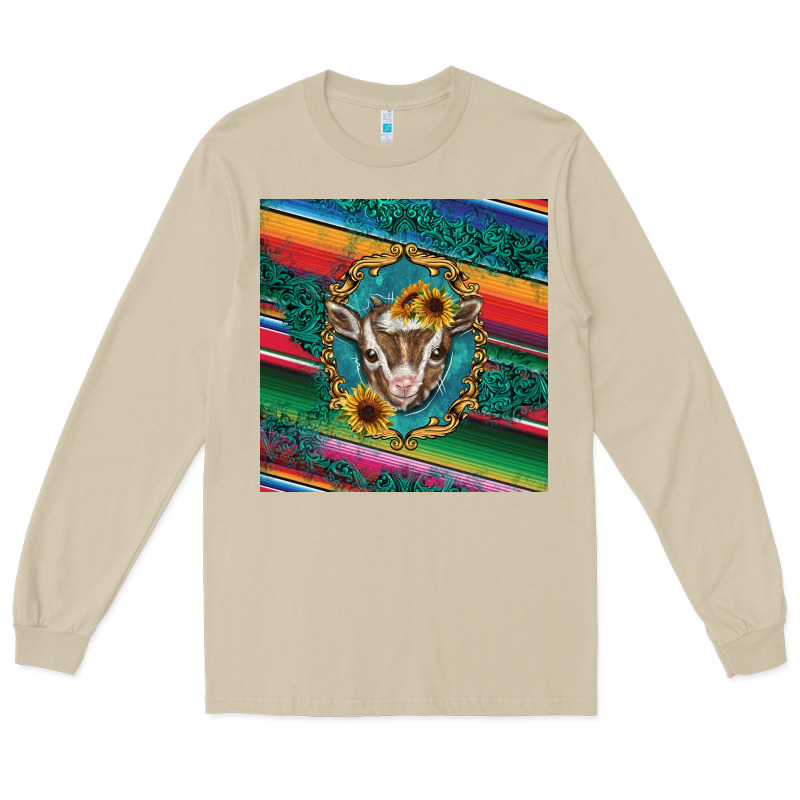 Western Baby Goat Long Sleeve Tee by BarkalooDesign | Teevron