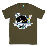 Army Green plymouth whalers Hockey Classic Tee - artisFamous
