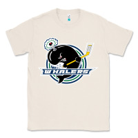 Natural plymouth whalers Hockey Classic Tee - artisFamous