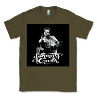 Army Green Johnny Cash Music Classic Tee - artisFamous