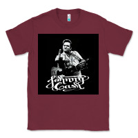 Burgundy Johnny Cash Music Classic Tee - artisFamous