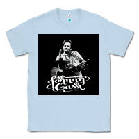 Dusty Blue Johnny Cash Music Classic Tee - artisFamous