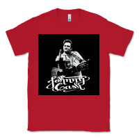 Red Johnny Cash Music Classic Tee - artisFamous