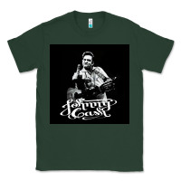 Sports Green Johnny Cash Music Classic Tee - artisFamous