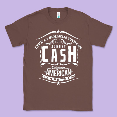 Johnny Cash Music Classic Tee Designed By Artisfamous