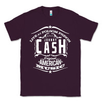 Plum Johnny Cash Music Classic Tee - artisFamous