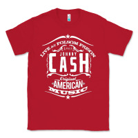 Red Johnny Cash Music Classic Tee - artisFamous