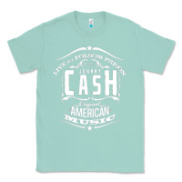 Seafoam Johnny Cash Music Classic Tee - artisFamous