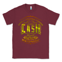 Burgundy Johnny Cash Music Classic Tee - artisFamous