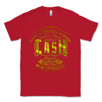 Red Johnny Cash Music Classic Tee - artisFamous