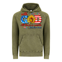 Vintage Olive with god all things are possible usa Vintage Hoodie - AdoDesignShop