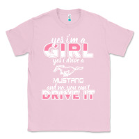 Bubblegum Pink mustang i m a girl who drives a mustang Classic Tee - artisFamous