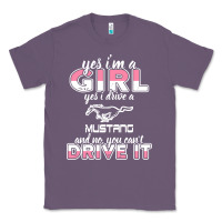 Lavender mustang i m a girl who drives a mustang Classic Tee - artisFamous