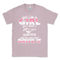 Lilac mustang i m a girl who drives a mustang Classic Tee - artisFamous