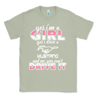 Matcha mustang i m a girl who drives a mustang Classic Tee - artisFamous