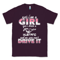 Plum mustang i m a girl who drives a mustang Classic Tee - artisFamous