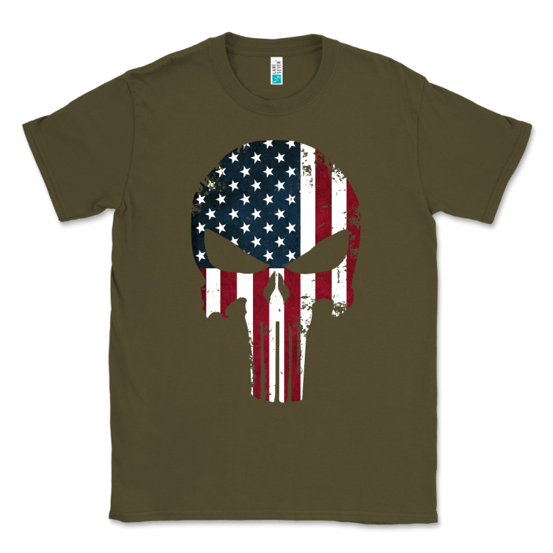 The Punisher American Flag Classic Tee by artisFamous | Teevron