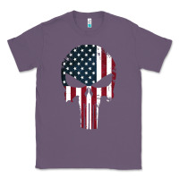 Lavender the punisher american flag Classic Tee - artisFamous