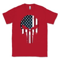 Red the punisher american flag Classic Tee - artisFamous