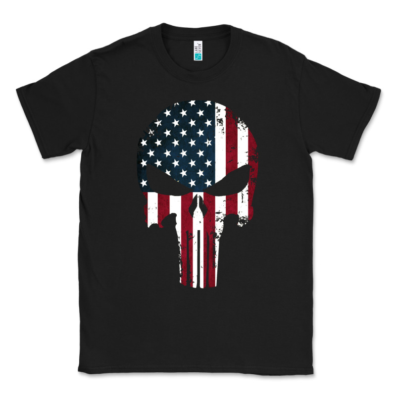The Punisher American Flag Classic Tee by artisFamous | Teevron