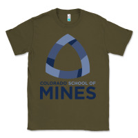 Army Green School of Mines Classic Tee - artisFamous