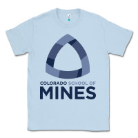 Dusty Blue School of Mines Classic Tee - artisFamous