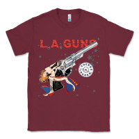 Burgundy la guns Classic Tee - artisFamous