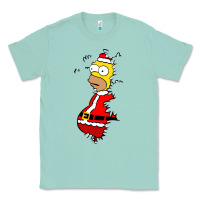 Seafoam Homer Claus Christmas Classic Tee - artisFamous