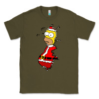 Army Green Homer Claus Christmas Classic Tee - artisFamous