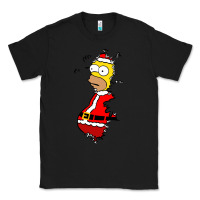 Black Homer Claus Christmas Classic Tee - artisFamous
