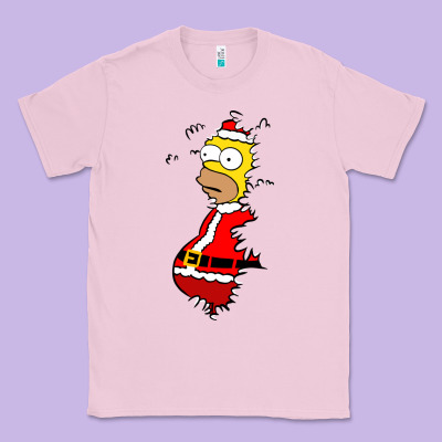 Homer Claus Christmas Classic Tee Designed By Artisfamous