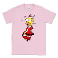 Bubblegum Pink Homer Claus Christmas Classic Tee - artisFamous