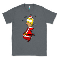 Charcoal Heather Homer Claus Christmas Classic Tee - artisFamous