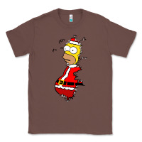 Chestnut Homer Claus Christmas Classic Tee - artisFamous