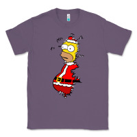 Lavender Homer Claus Christmas Classic Tee - artisFamous