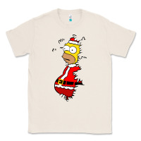 Natural Homer Claus Christmas Classic Tee - artisFamous