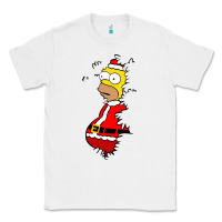 White Homer Claus Christmas Classic Tee - artisFamous