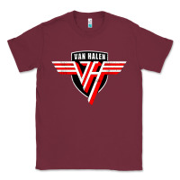 Burgundy halen Classic Tee - artisFamous