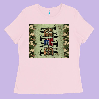 Repair Tools Dad Tumbler Ladies Tee Designed By Artiststas