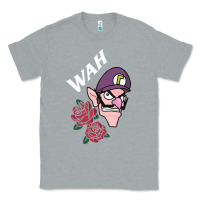 Heather Grey waluigi voice ( wah ) Classic Tee - artisFamous