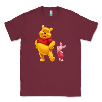 Burgundy Winnie the Pooh Piglet Classic Tee - artisFamous