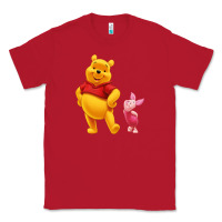 Red Winnie the Pooh Piglet Classic Tee - artisFamous