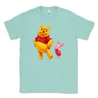 Seafoam Winnie the Pooh Piglet Classic Tee - artisFamous