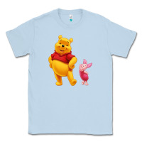 Dusty Blue Winnie the Pooh Piglet Classic Tee - artisFamous