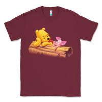 Burgundy Winnie the Pooh Piglet Classic Tee - artisFamous