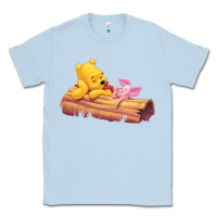 Dusty Blue Winnie the Pooh Piglet Classic Tee - artisFamous