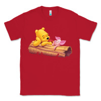 Red Winnie the Pooh Piglet Classic Tee - artisFamous