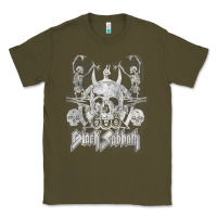 Army Green black sab.bath official vintage dancing skele Classic Tee - artisFamous