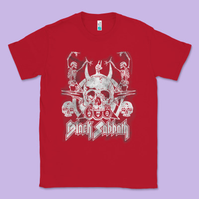 Black Sab.bath Official Vintage Dancing Skele Classic Tee Designed By Artisfamous